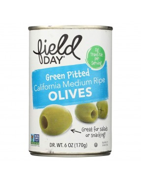 Field Day Ripe Green Olives (12x6Oz)