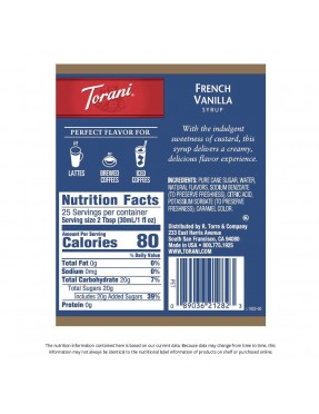 Torani Fr Van Cof Syr Sf (12x25.35OZ )