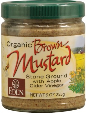 Eden Foods Brown Mustard Glass (12x9 Oz)