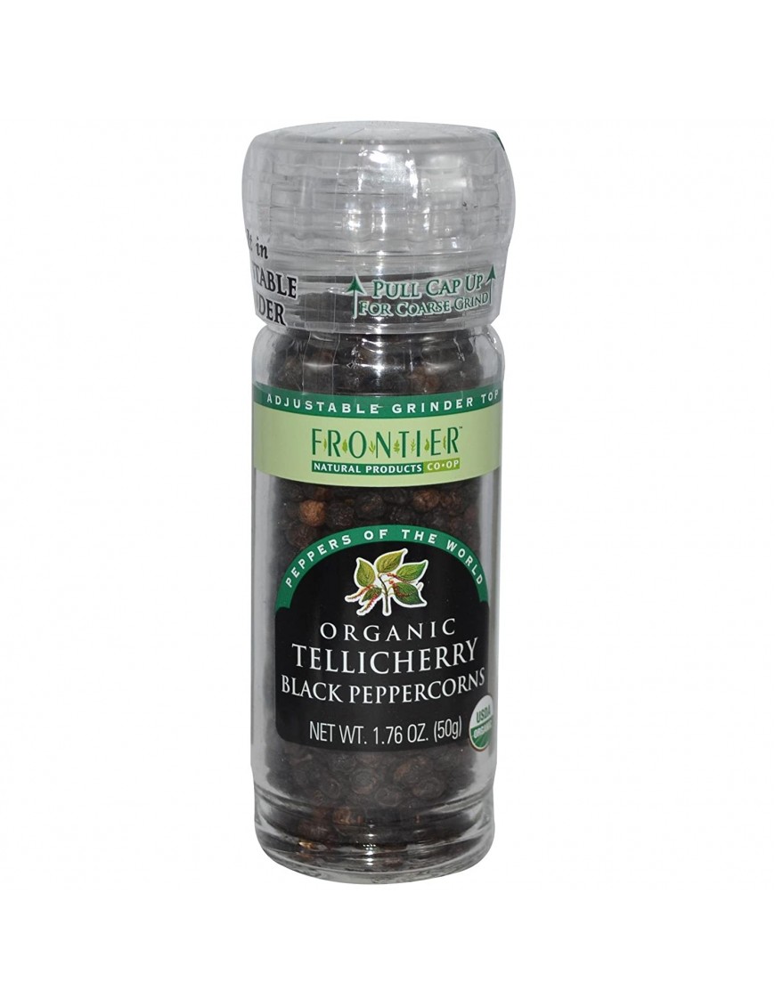 Frontier Herb Black Peppercorns Tellicherry (6x1.76 Oz)