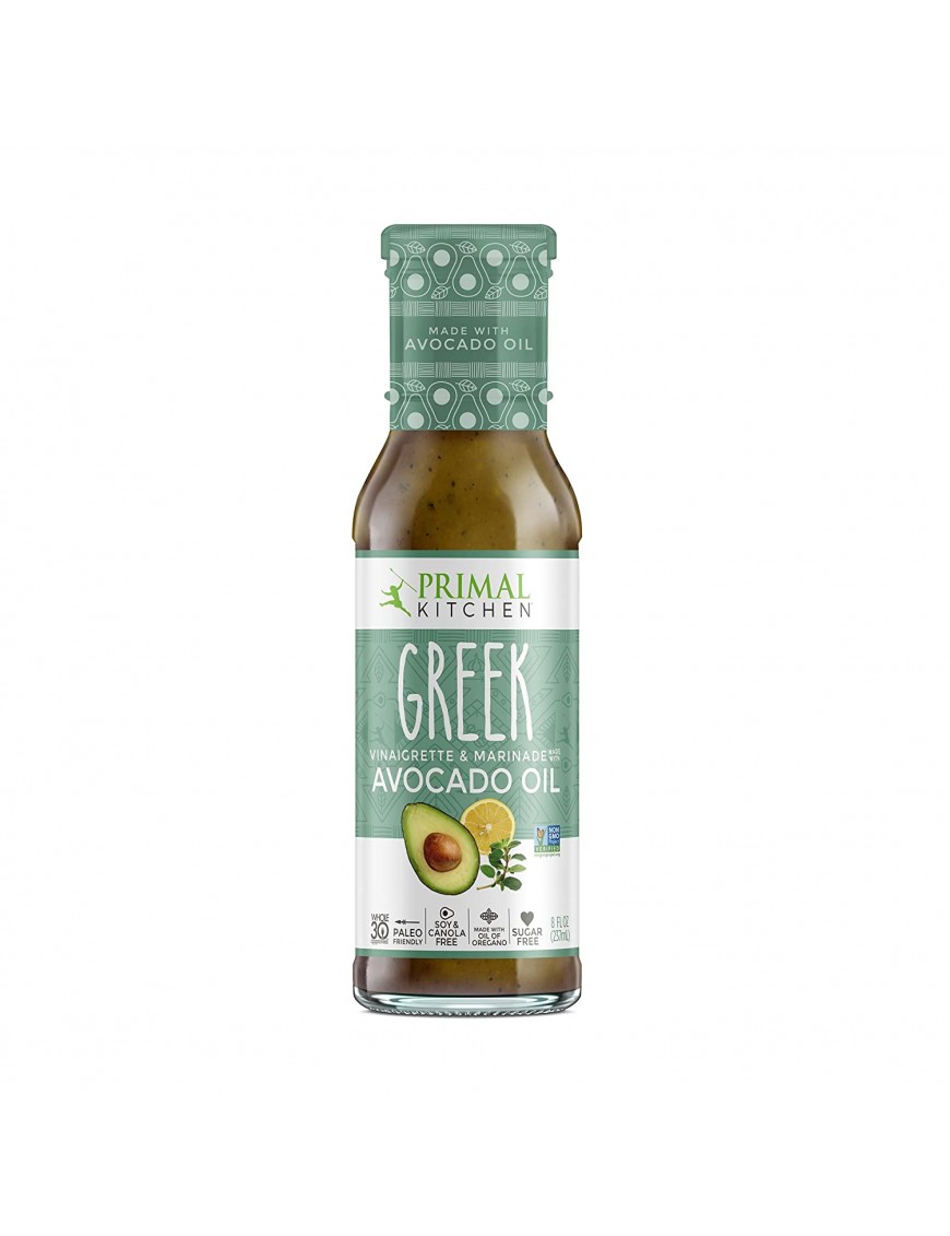 Primal Kitchen Vinaigrette, Greek, Avocado, Oil (6X8 OZ)