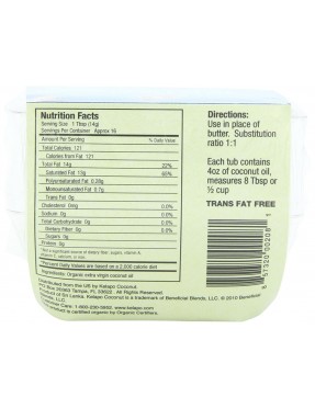 Kelapo Extra Virgin Sticks Fair Trade Coconut Oil (6x8 Oz)