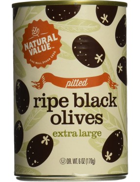 Natural Value Extra Lg Black Olives (24x6OZ )