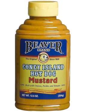 Beaver Coney Island Hot Dog Mustard (6x12.5Oz)