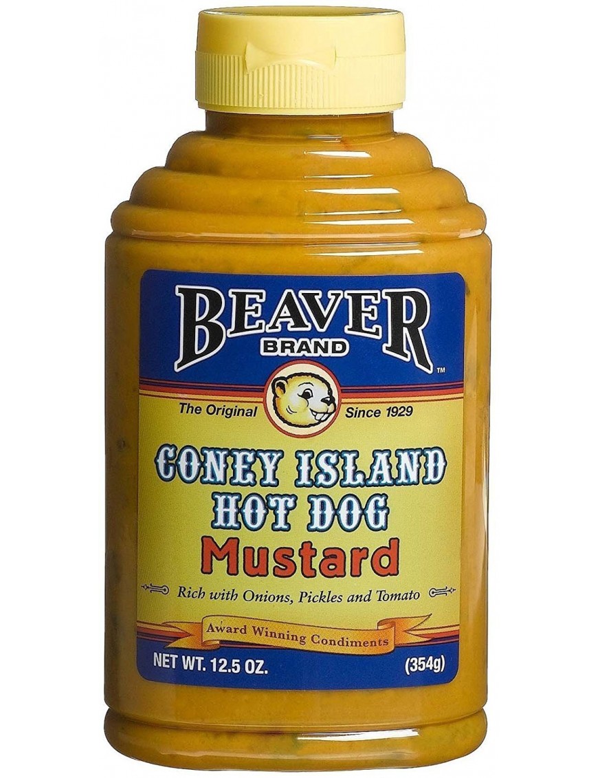 Beaver Coney Island Hot Dog Mustard (6x12.5Oz)