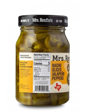 Mrs. Renfro's Nacho Sliced Jalapeno Peppers (6x16Oz)