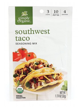 Simply Organic Southwest Taco (12x1.3 Oz)