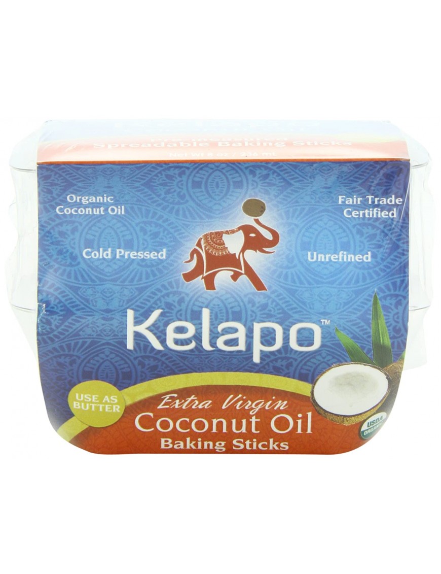 Kelapo Extra Virgin Sticks Fair Trade Coconut Oil (6x8 Oz)