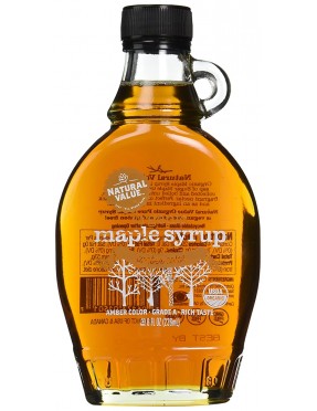 Natural Value Dark Amber Maple Syrup (12x8Oz)