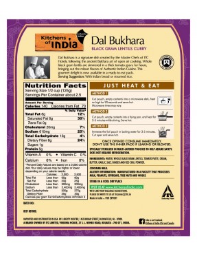 Kitchens Of India Dal Bukhara Black Gram Lentils Curry (6x10 OZ)