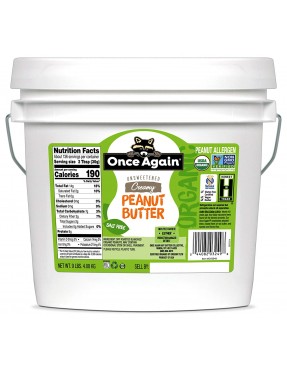 Once Again Creamy Peanut Butter No Salt (1x9lb)