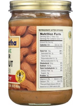 Maranatha Organic Peanut Butter No Stir Crunchy (6x16 OZ)