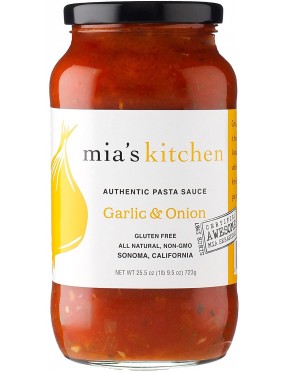 Mia's Kitchen Gar Onion Pasta Sauce (6x25.5OZ )