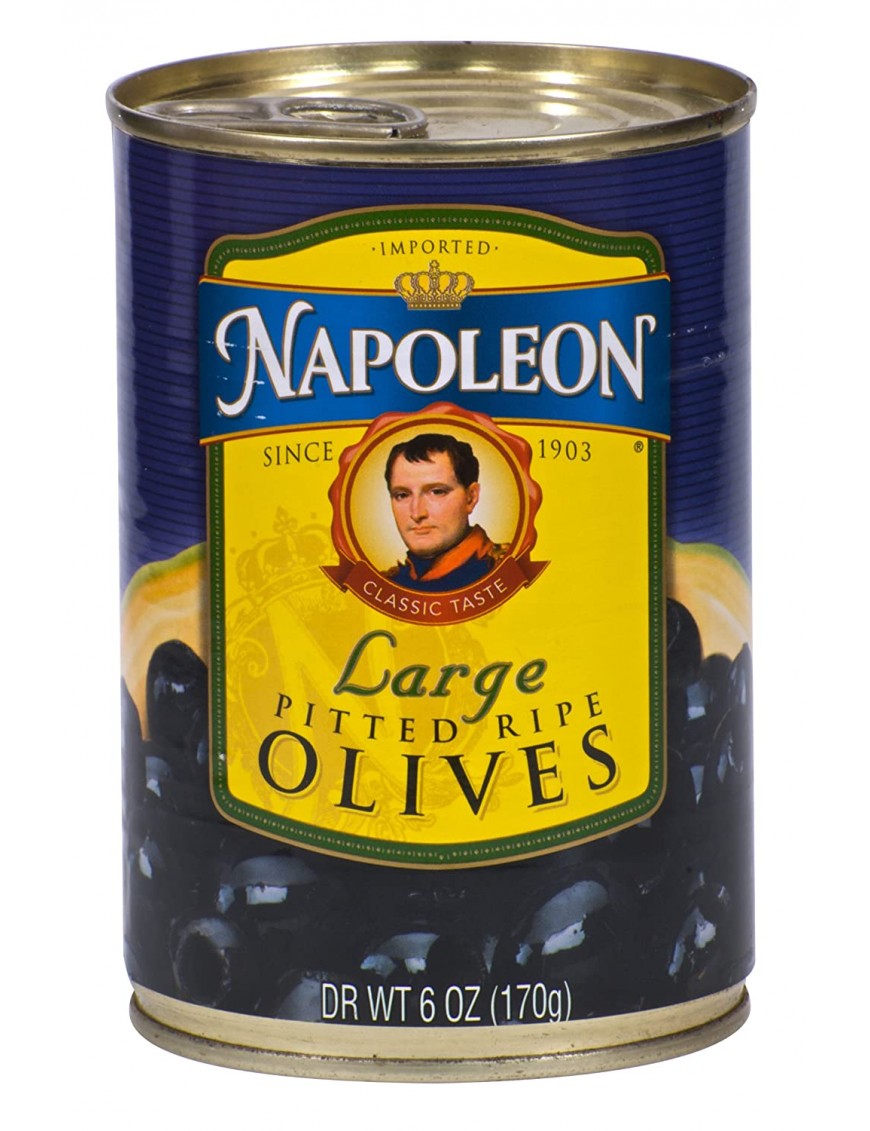 Napoleon Black Pitted Olives (12x6Oz)