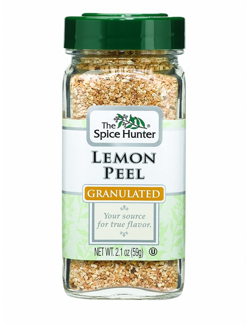 Spice Hunter Lemon Peel, Granulated (6x2.1Oz)