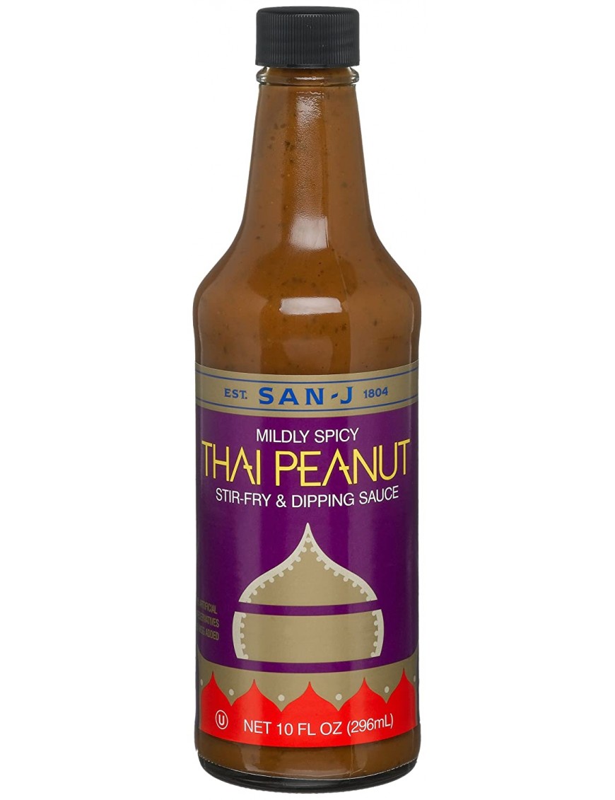 San-J Thai Peanut Cooking Sauce (6x10 Oz)