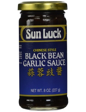 Sun Luck Blck Bn Garlic Sauce (1x8OZ )