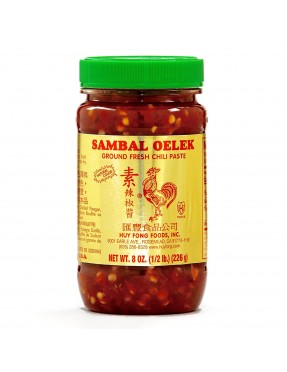 Huey Fong Sambal Oelek Ground Fresh Chili Paste (24x8Oz)