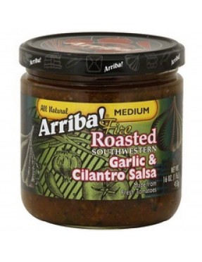 Arriba! Fire Roasted Southwestern Garlic & Cilantro Salsa (6x16Oz)