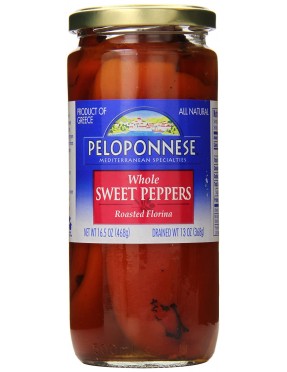 Peloponnese Roasted Florina Whole Peppers (6x13Oz)