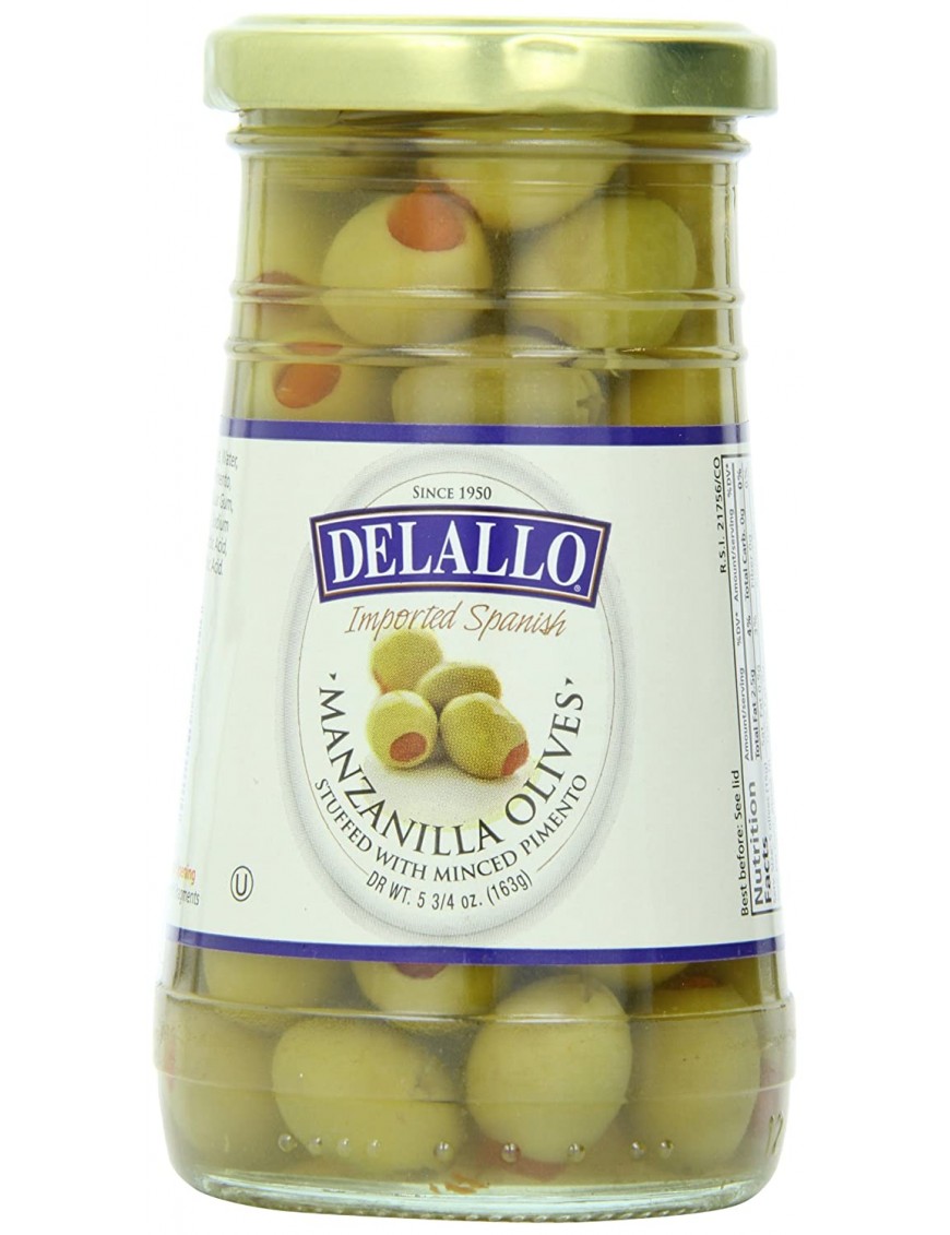 De Lallo Stuffed Manzanilla Olives (12x5.75 Oz)