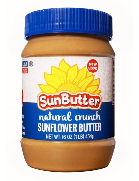 Sunbutter Natural Crunch Sunflower Seed Spread (6x16Oz)