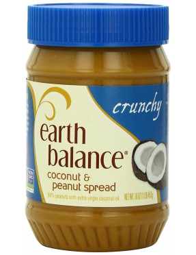 Earth Balance Crunchy Coconut Peanut Butter (12x16 Oz)