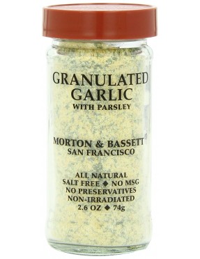 Morton & Bassett Organic Granulated Garlic With Parsley (3x2.6Oz)