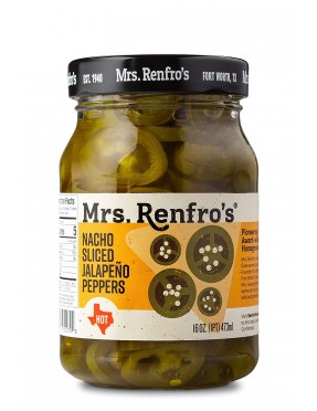 Mrs. Renfro's Nacho Sliced Jalapeno Peppers (6x16Oz)