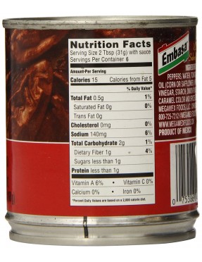 Embasa Chipotle Peppers in Adobo Sauce (12x7 Oz)