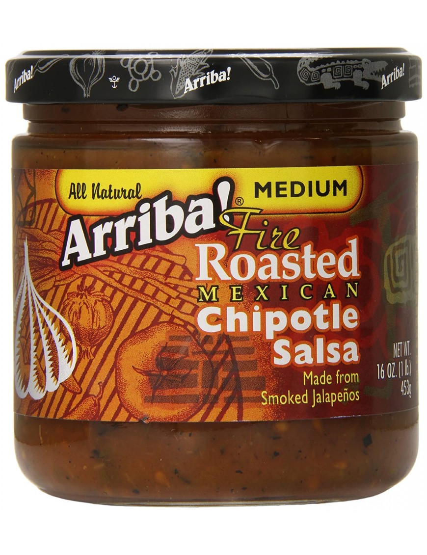 Arriba! Medium Fire Roasted Mexican Chipotle Salsa (6x16Oz)