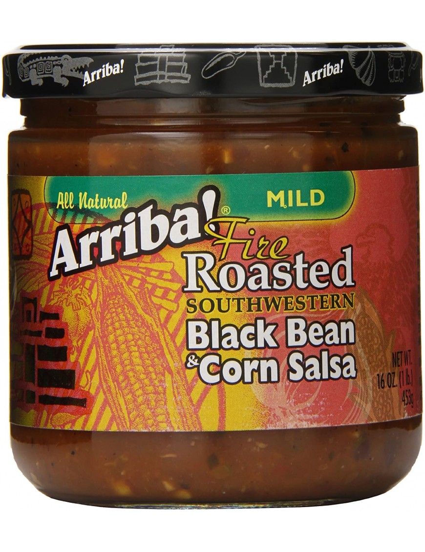 Arriba! Fire Roasted Southwestern Black Bean & Corn Salsa (6x16Oz)