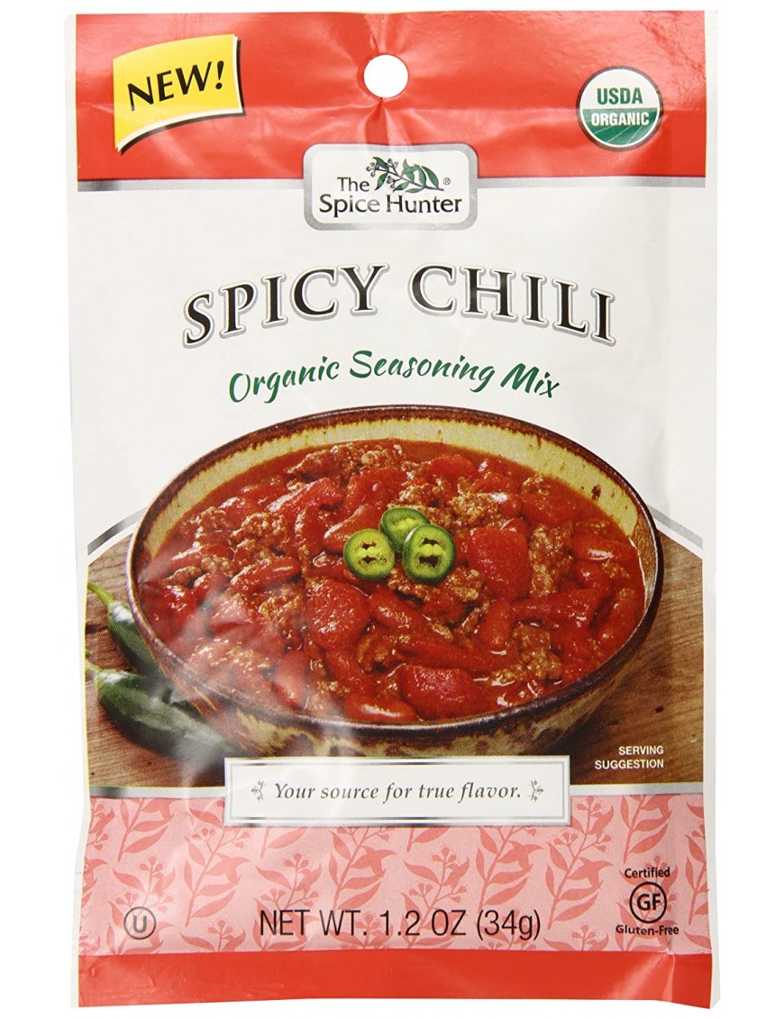 The Spice Hunter Organic Chili Mix Spicy (12x1.2 OZ)