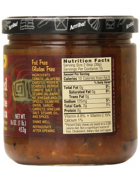 Arriba! Medium Fire Roasted Mexican Chipotle Salsa (6x16Oz)