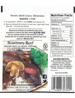 Mayacamas Savory Gravy Mix GF (12x0.85OZ )