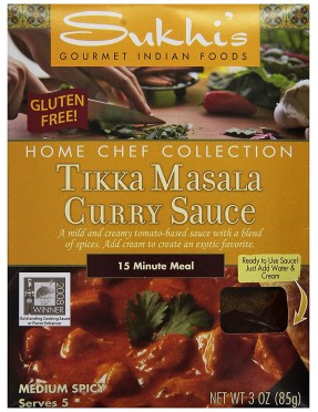 Sukhi's Gluten-Free Tikka Masala Sauce (6x3Oz)