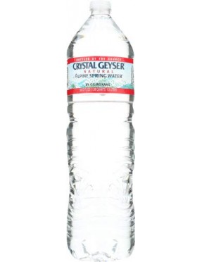 Crystal Geyser Alpine Spring Water Plastic 1.5 Liter (12x50.7 Oz)