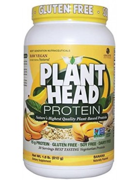 Genceutic Naturals Plant Head Protein Banana 1.8 lb