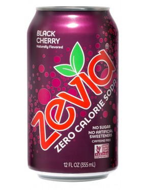 Zevia Nat Black Chry Soda (12x16OZ ) 