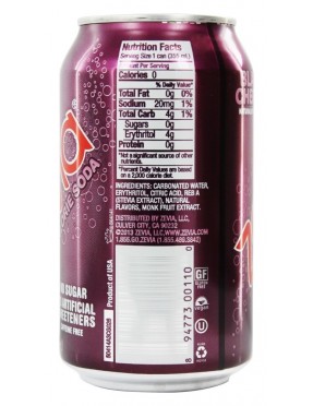 Zevia Natural Black Cherry Diet Soda (4x6x12 Oz)