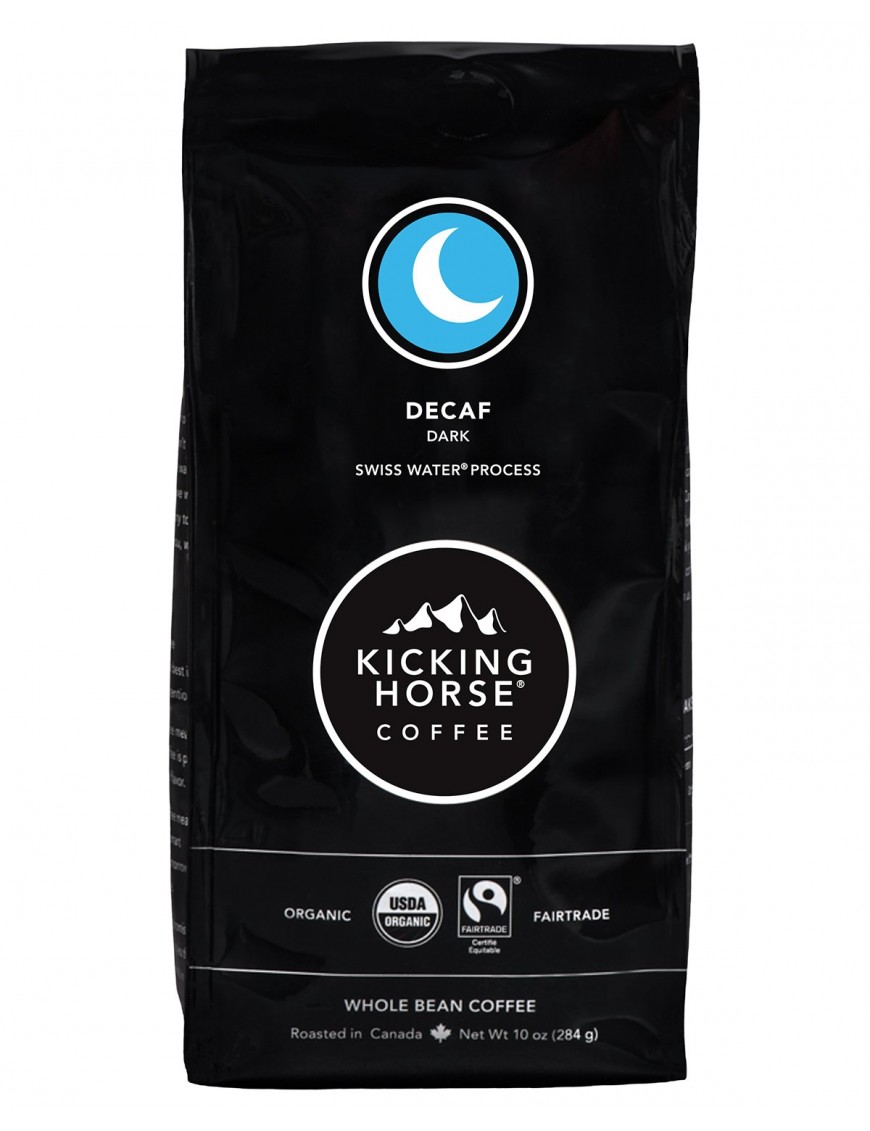 Kicking Horse Coffee Dark Decaf Swiss Water Process Whole Bean (6x10 OZ)