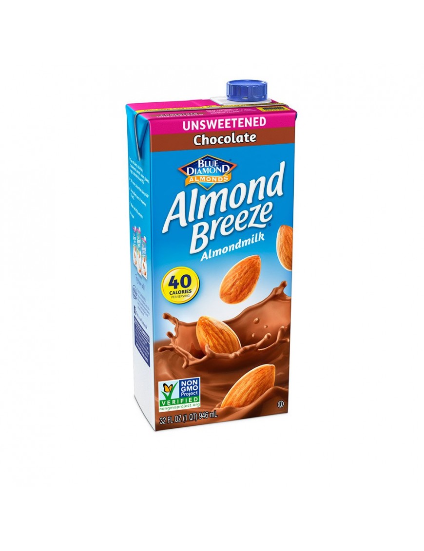 Blue Diamond Chocolate Almond Breeze Unsweetened (12x32 Oz)