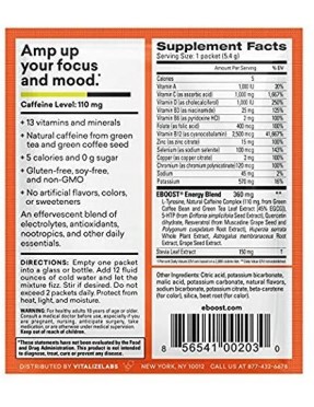 Eboost Natural Energy Orange Powder (1x20 Ct)