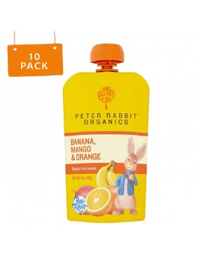 Peter Rabbit Organics Mango, Banana And Orange (10x4Oz) 