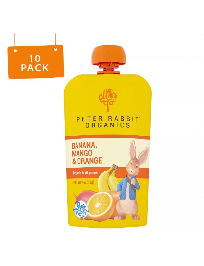 Peter Rabbit Organics Mango, Banana And Orange (10x4Oz) 