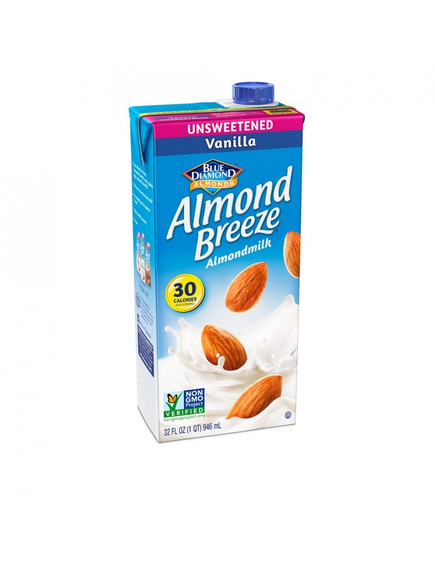 Blue Diamond Vanilla Almond Breeze Unsweetened (12x32 Oz)