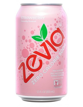 Zevia Nat Straw Soda (4x6Pack )