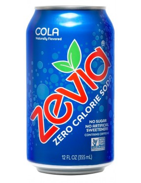 Zevia Natural Cola Diet Soda (4x6x12 Oz)