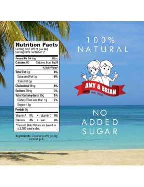 Amy & Brian Natural Coconut Juice With Pulp (12x17.5 Oz)