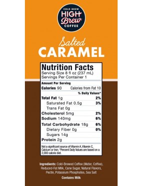 High Brew Coffee Salted Caramel (12x8 OZ)